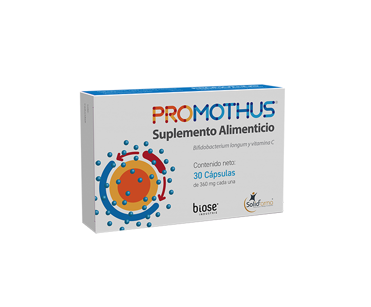 PROMOTHUS 360 mg suplemento alimenticio de 30 cápsulas con longum y vitamina C