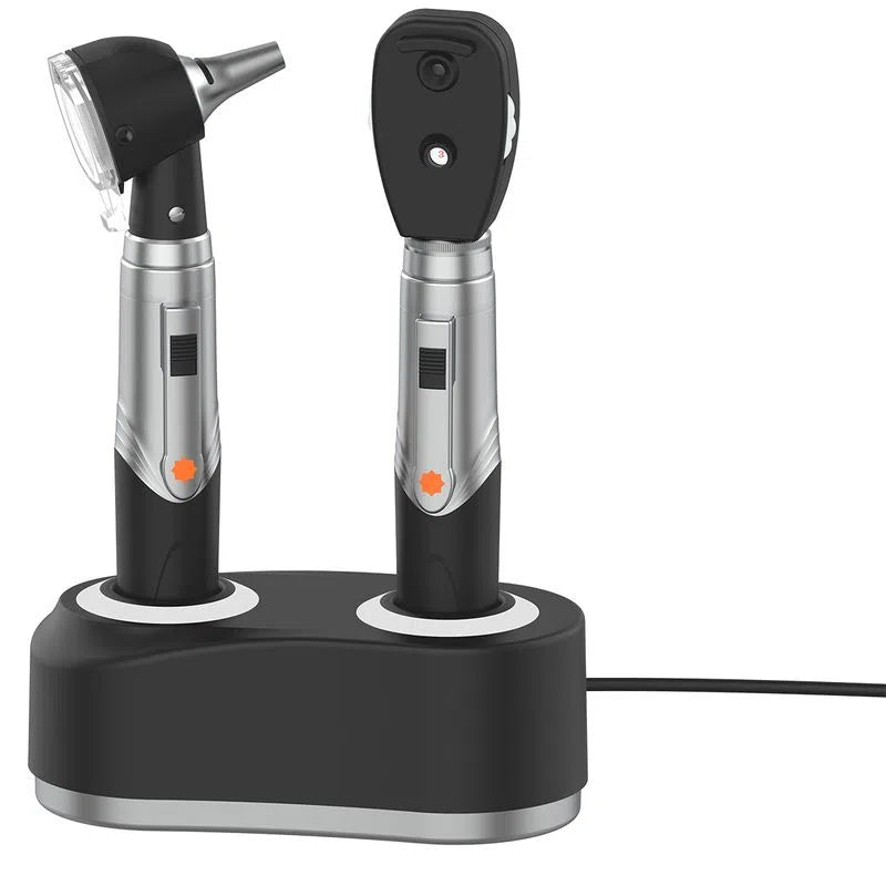 Radiance Otoscopio con fibra óptica alemana ligera, alcance de oído con luz  LED y espéculo para examen y diagnóstico de oído, ideal para uso