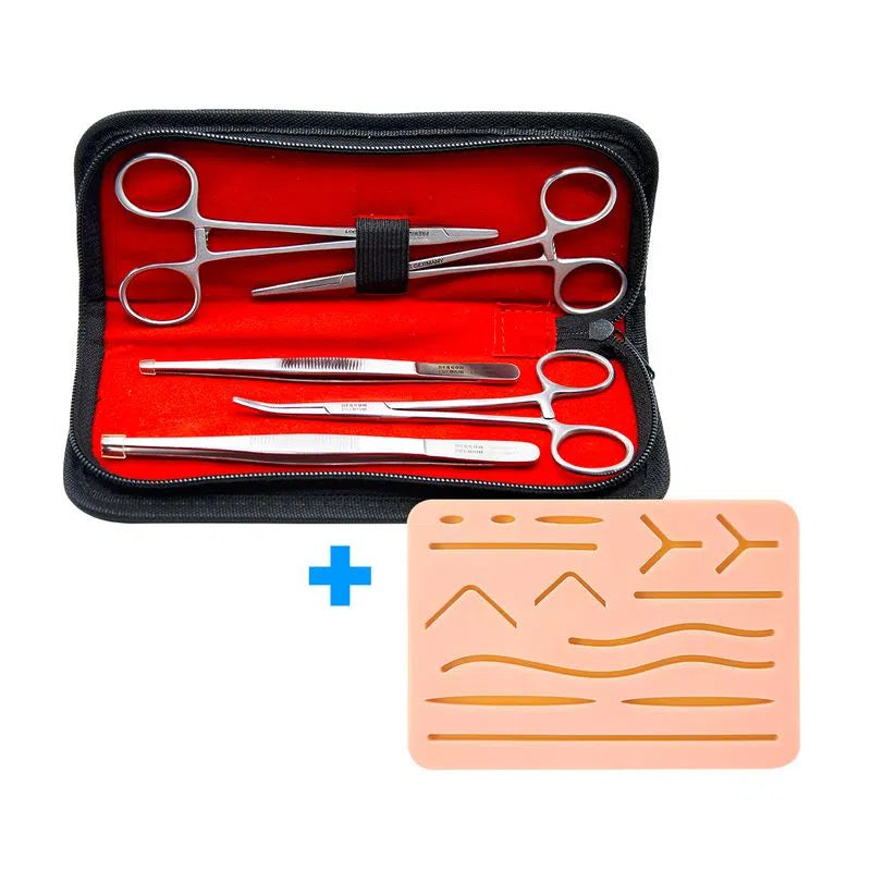 Kit de sutura premium | Dispositivo de asistencia de sutura | Incluye  almohadilla de silicona grande, hilos de sutura, kit de herramientas y  tablero