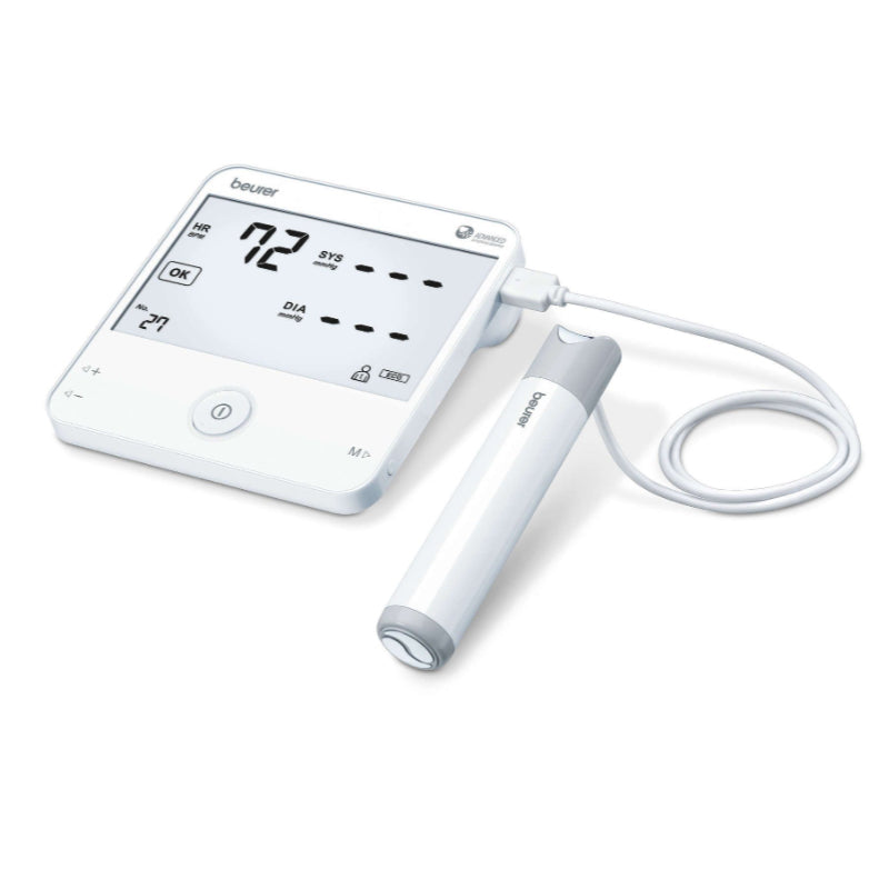Baumanómetro de Brazo, Bluetooth con 2 Funciones, Mide Presión Arterial y Genera Electrocardiograma / BM95 Marca Beurer