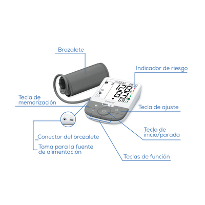 Monitor de presión arterial de brazo BM53 - Marca Beurer