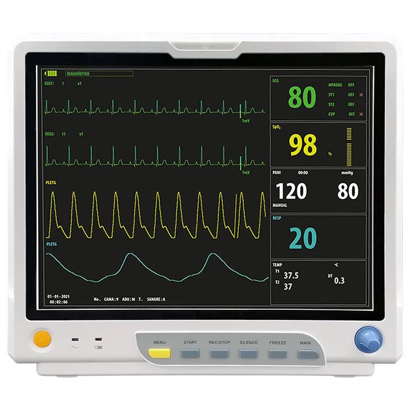 Monitor de paciente M15,  pantalla a color LCD, para adultos, niños y neonatal con Capnógrafo - Marca Xignal