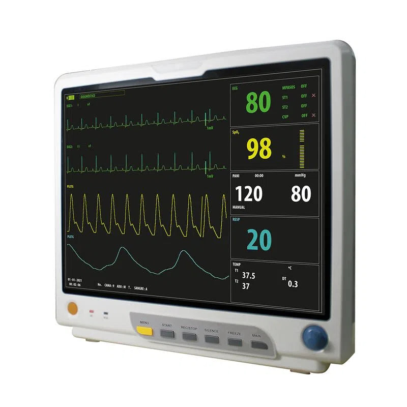 Monitor de paciente M15,  pantalla a color LCD, para adultos, niños y neonatal con Capnógrafo - Marca Xignal
