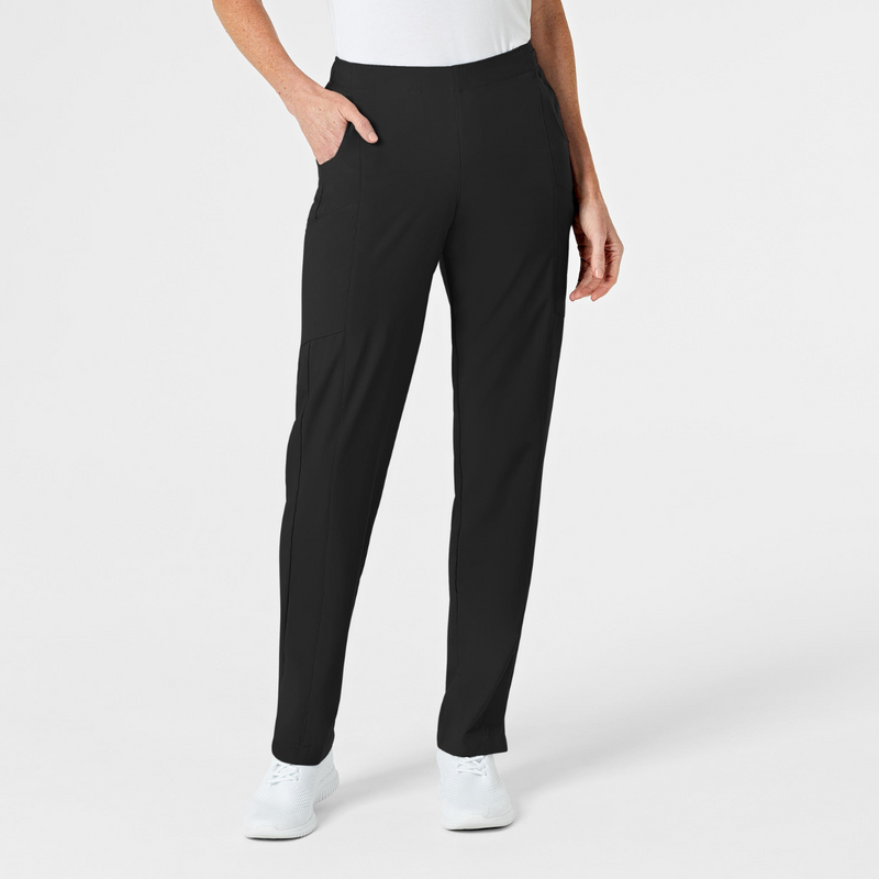 Pantalón Médico Doble Cargo Liso con Tejido Absorbente de Secado Rápido para Mujer / Uniforme Médico Marca Wink