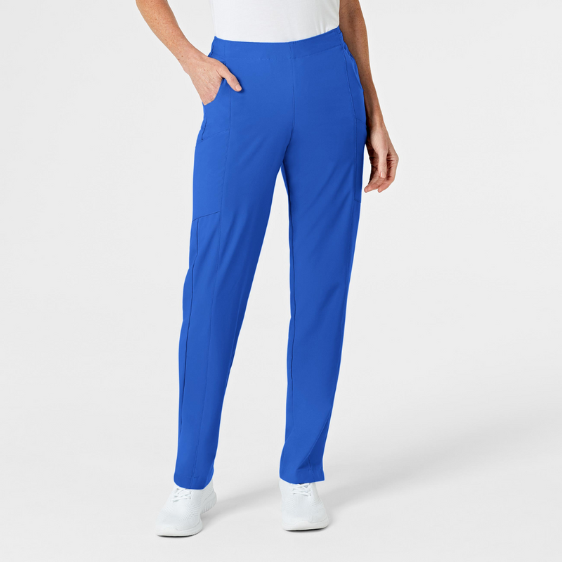 Pantalón Médico Doble Cargo Liso con Tejido Absorbente de Secado Rápido para Mujer / Uniforme Médico Marca Wink