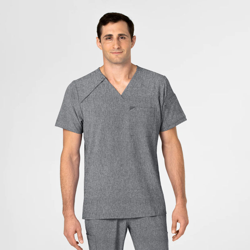 Uniforme Médico Color Gris Claro para Hombre con Tela Ligera y