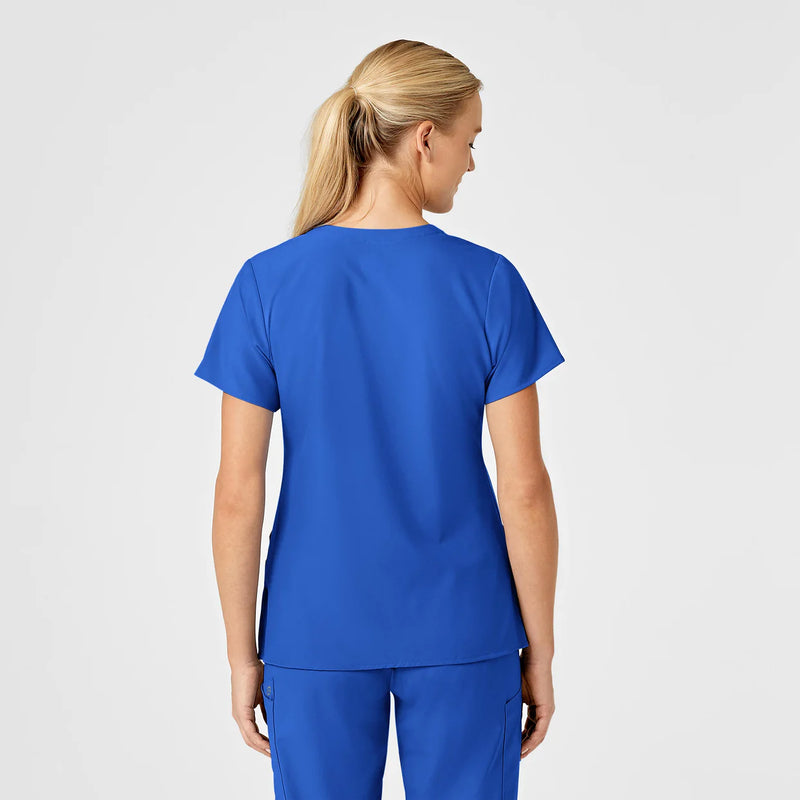 Uniforme Médico Color Azul Rey para Mujer con Tejido Absorbente de Secado Rápido / Scrub Quirúrgico Wink