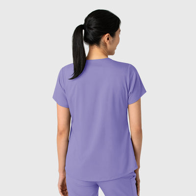 Filipina con cuello en V y dos bolsillos para mujer - Marca Wink