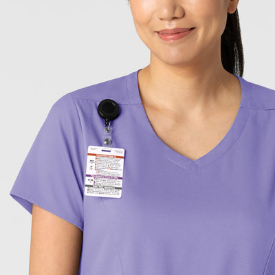 Filipina con cuello en V y dos bolsillos para mujer - Marca Wink