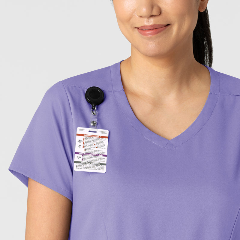 Filipina con cuello en V y dos bolsillos para mujer - Marca Wink
