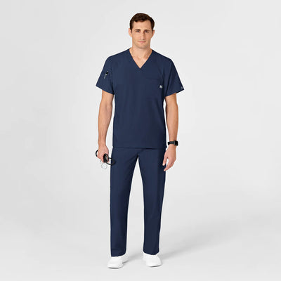 Uniforme Medico Color Azul Marino para Hombre con Tejido Absorbente de HERGOM MEDICAL