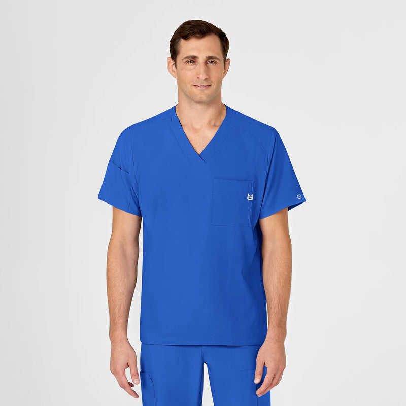 Uniforme Médico Color Azul para Hombre con Tejido Absorbente de Secado Rápido / Scrub Quirúrgico Wink