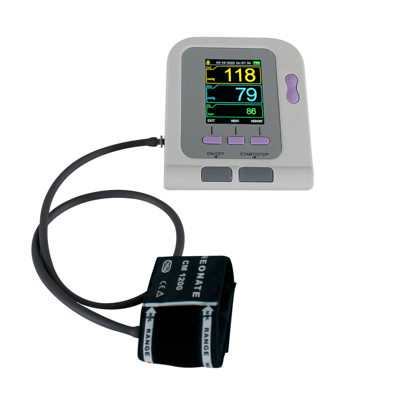 Baumanómetro veterinario con pantalla LCD a color con brazalete y conexión USB para transferencia de mediciones - Marca Checkatek
