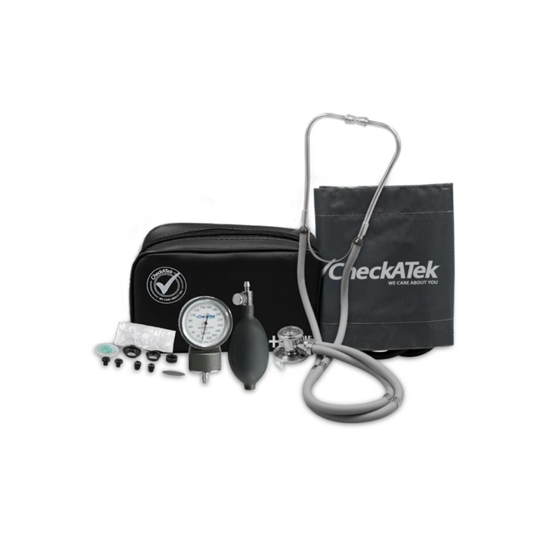 Kit de Baumanómetro popular + Estetoscopio Rappaport - Marca Checkatek