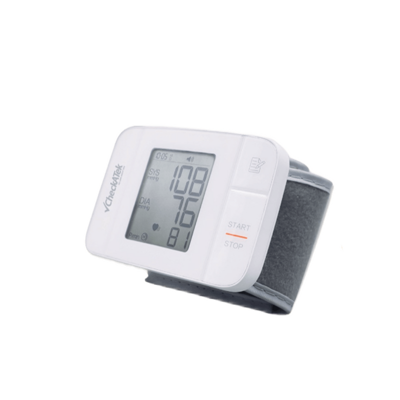 Baumanómetro de presión arterial de muñeca con voz - Marca Checkatek