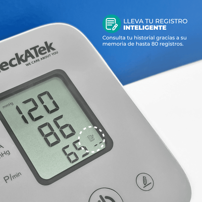 Baumanómetro digital de brazo con pantalla LCD y hasta 80 memorias BD-2 - Marca Checkatek