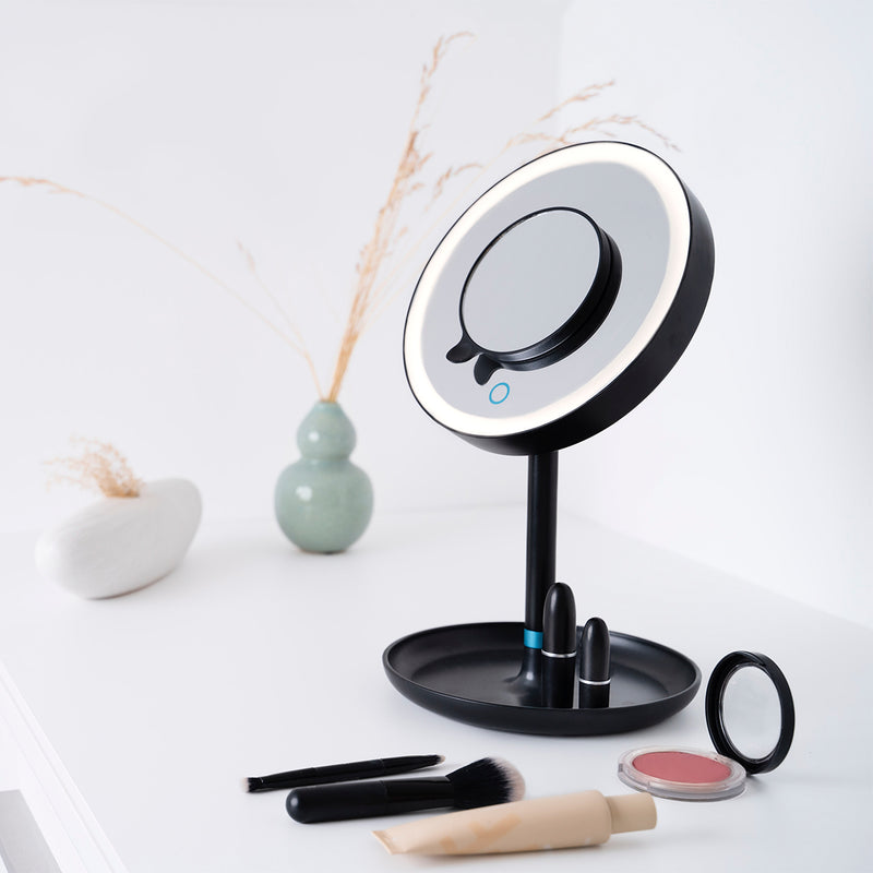 Espejo para Maquillarse con Luz LED y Sensor Touch, Incluye Espejo Magnético Extra de 5 Aumentos / BS45BF23 - Marca Beurer®