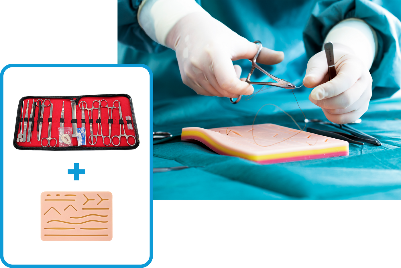 Kit de sutura todo incluido que desarrolla y perfecciona las técnicas de  sutura