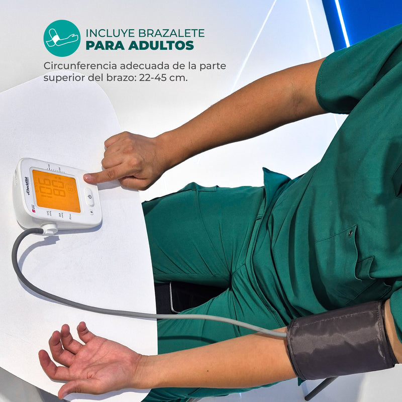 Baumanómetro digital para medir presión arterial con pantalla LCD y función de voz BD-1 | Marca Checkatek