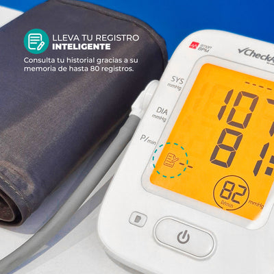 Baumanómetro digital para medir presión arterial con pantalla LCD y función de voz BD-1 | Marca Checkatek