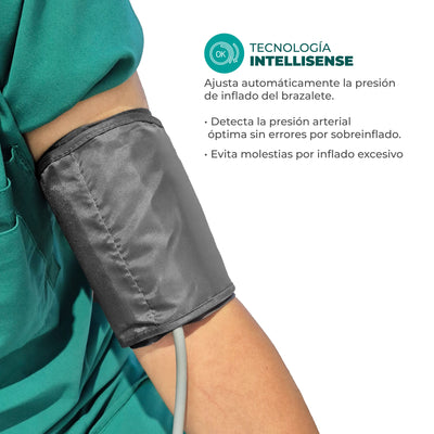 Baumanómetro digital para medir presión arterial con pantalla LCD y función de voz BD-1 | Marca Checkatek