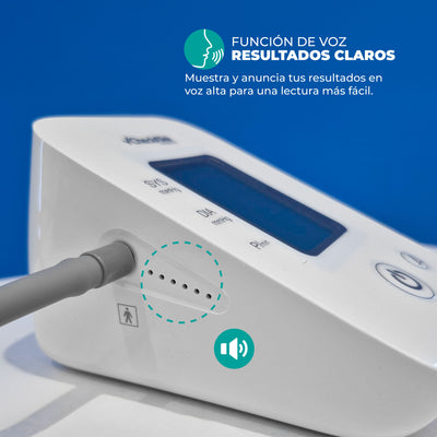 Baumanómetro Digital de brazo con pantalla LCD para medir presión arterial con función de voz BD-4 | Marca Checkatek