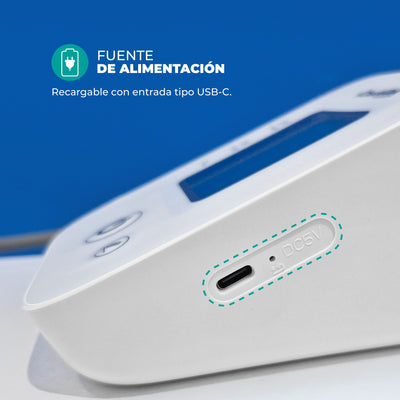 Baumanómetro Digital de brazo con pantalla LCD para medir presión arterial con función de voz BD-4 | Marca Checkatek
