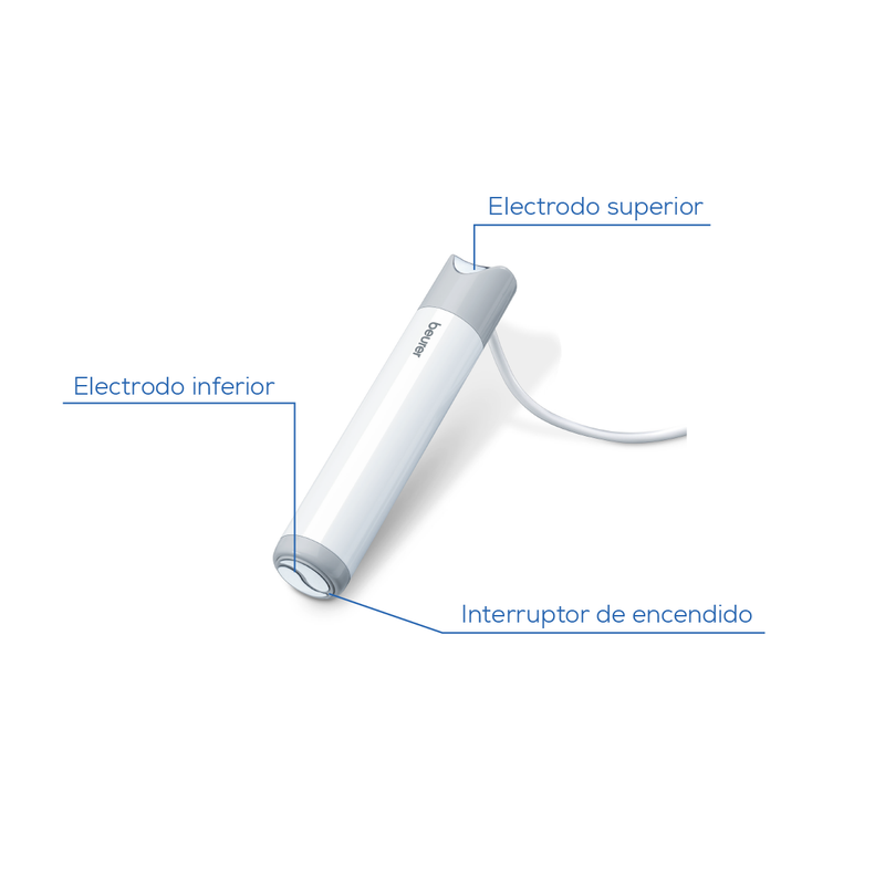 Baumanómetro Digital BM95, con dos funciones, medidor de presión arterial y genera electrocardiograma - Marca Beurer