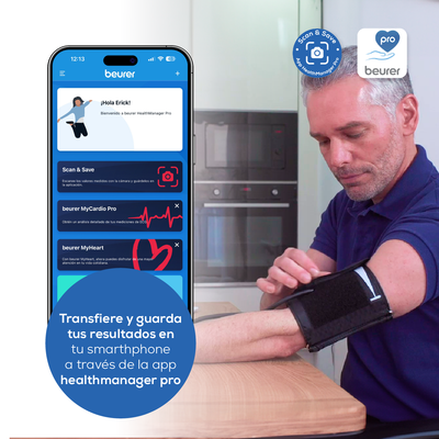 Baumanómetro Digital de brazo BM58, medidor de presión arterial y de pulso de manera automática - Marca Beurer