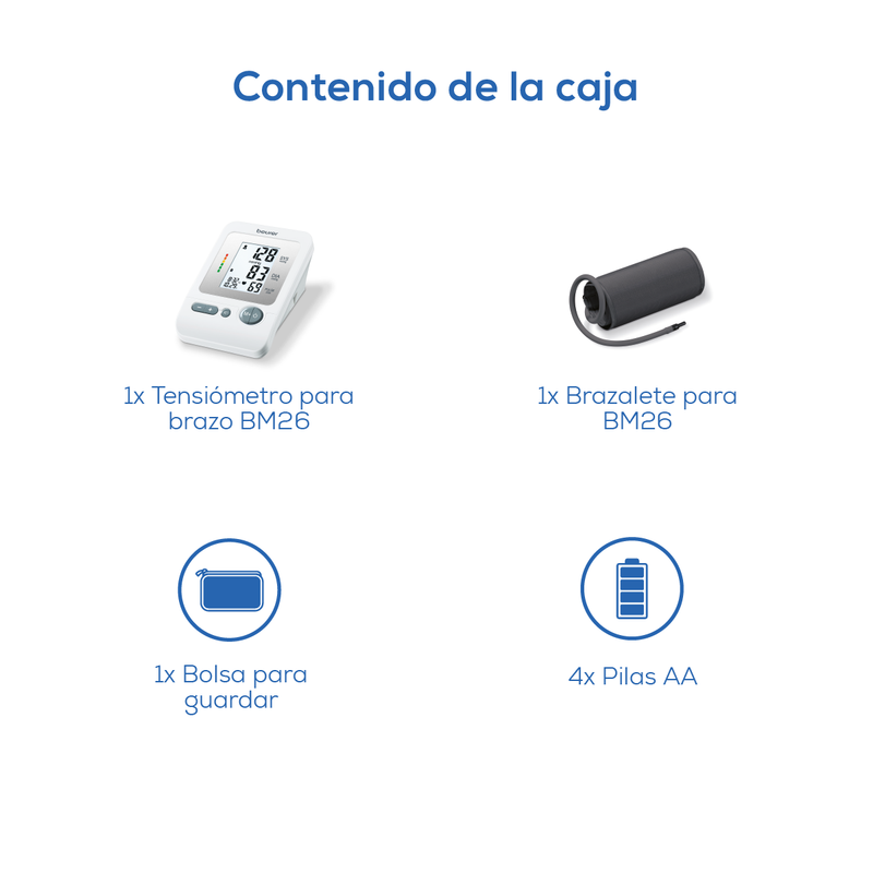 Baumanómetro Digital para brazo BM26 - Marca Beurer