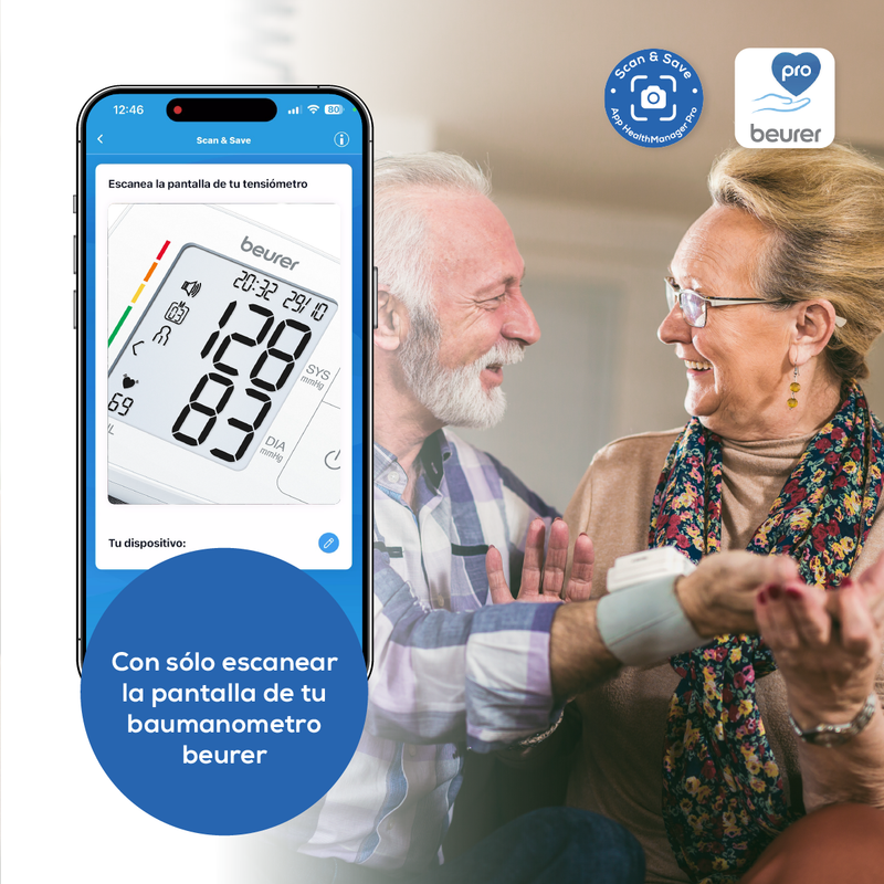 Baumanómetro Digital BC21 con voz, medidor de presión arterial de muñeca - Marca Beurer
