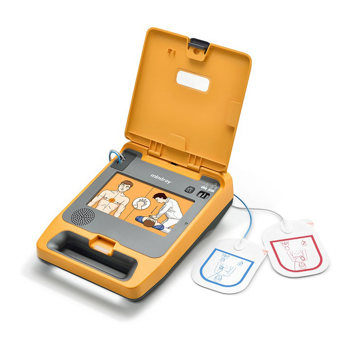 Desfibrilador externo automático DEA (AED) BeneHeart modelo C1A con accesorios incluidos  - Marca Mindray