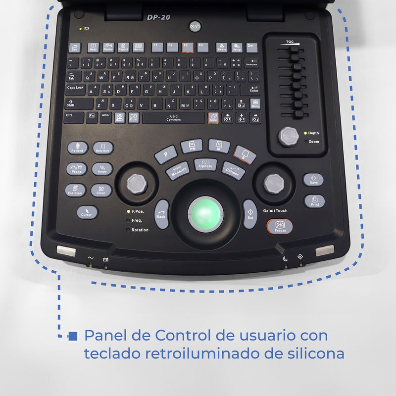 Ultrasonido Portátil para Uso Humano DP20 con Transductor Convexo y Lineal - DP20 Marca Mindray