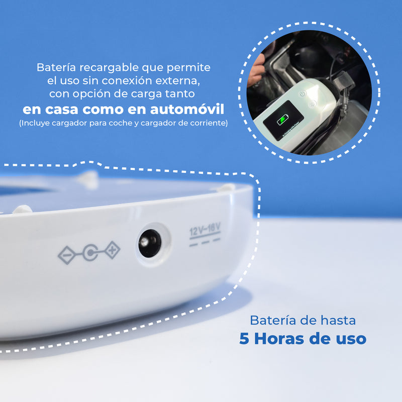 Concentrador de Oxígeno portátil recargable de 6 litros por minuto de grado médico con accesorios incluidos 8F-2A - Marca Handy