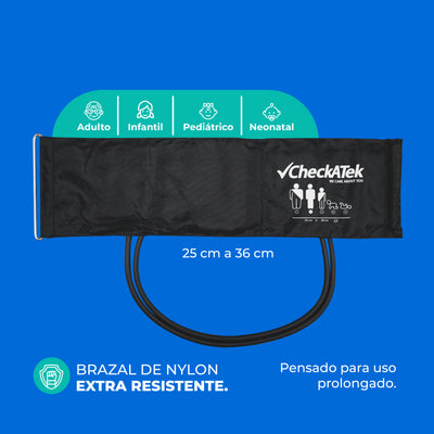 Set Profesional de Baumanómetro Aneroide y Estetoscopio Doble Incluye Estuche y Accesorios | Marca Checkatek