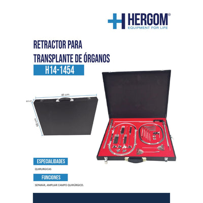 Retractor para trasplante de órganos - Marca Hergom Medical