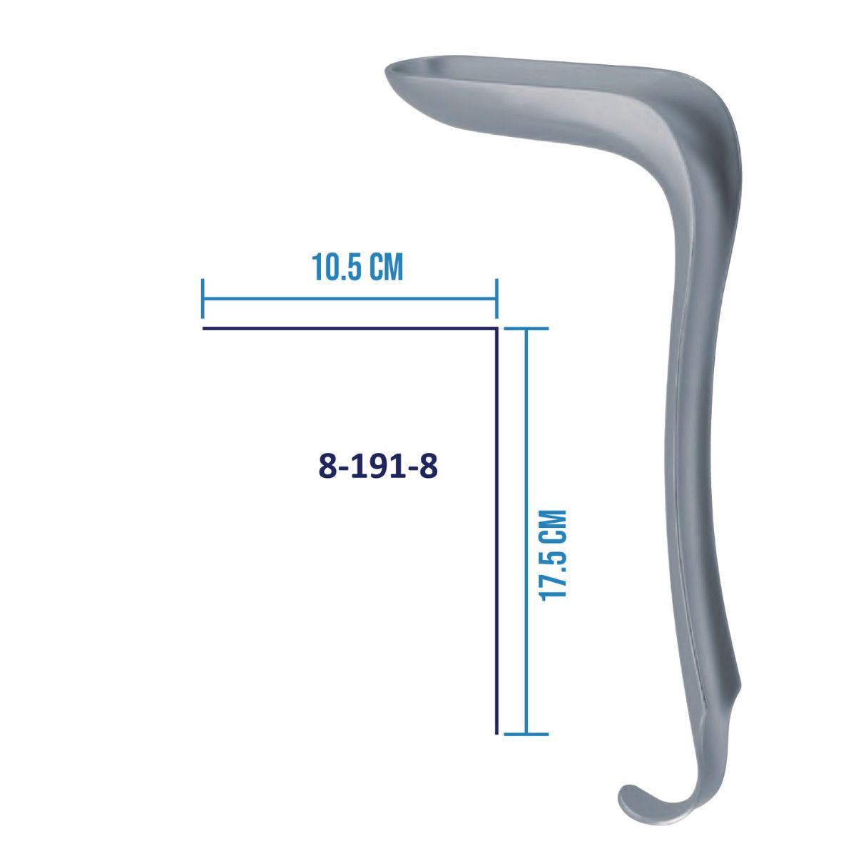 Valve Sims Valva Vaginal de Sims de Acero Inoxidable | Instrumental Ginecológico ...