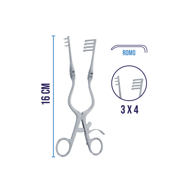 Retractor Weitlaner con Ramas flexibles - Marca Hergom