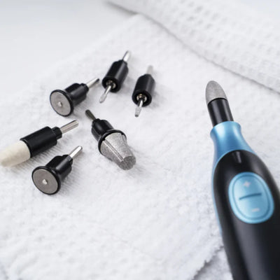 Kit de manicure y pedicure eléctrico profesional con taladro y accesorios - Marca Beurer