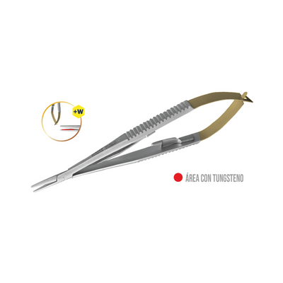 Pinza porta aguja Castroviejo - Marca Hergom Medical