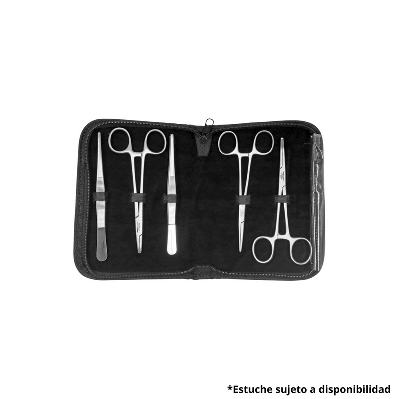 Estuche de Sutura con 5 piezas Hergom Medical | Acero inoxidable