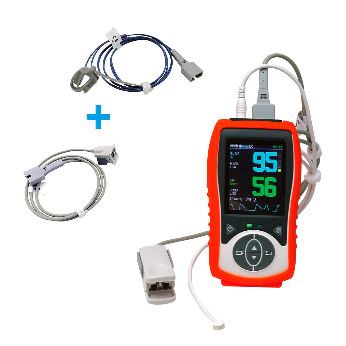Kit de Oxímetro de pulso Palm con sensores de oximetría neonatal, pedi ...