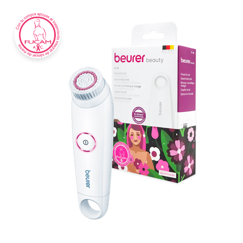Cepillo Facial Limpiador Eléctrico Resistente al Agua que Proporciona una Limpieza 4 Veces Más Profunda que la Limpieza Manual / FC45 Marca Beurer