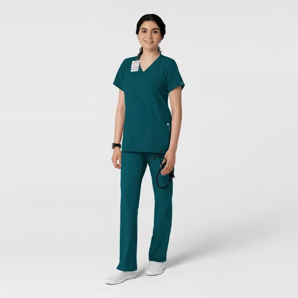 Pantalón deportivo de uniforme médico relajado Uman con cintura alta para  mujer - Azul real · FIGS