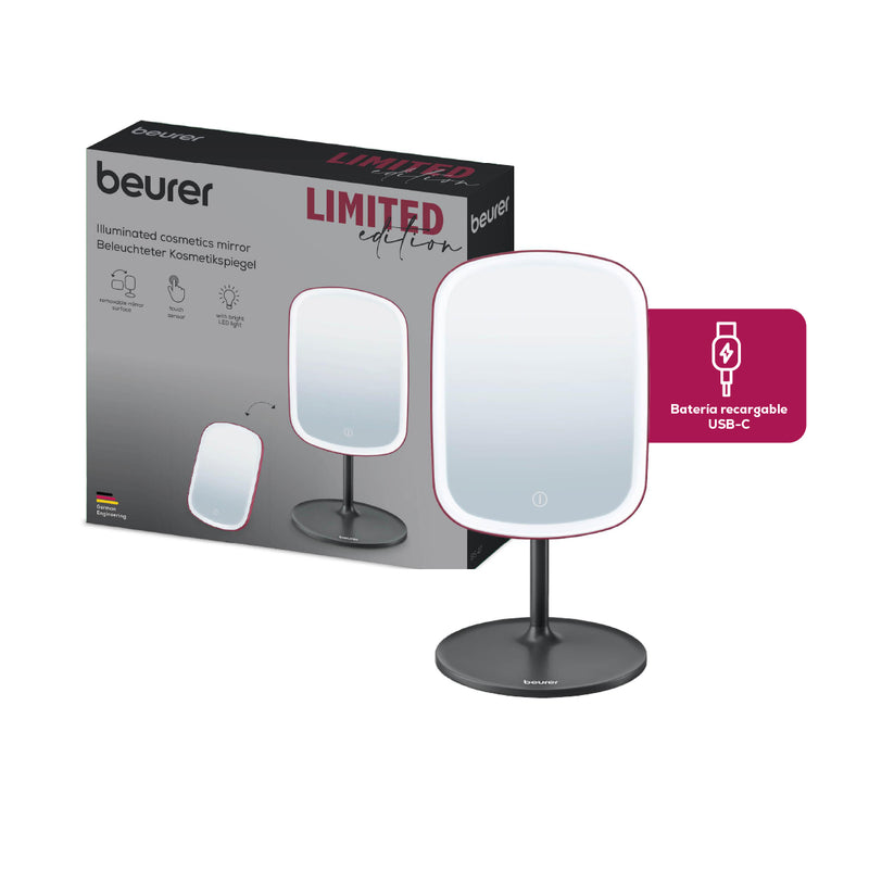 Espejo cosmético con iluminación BS47 limited edition cherry - Marca Beurer