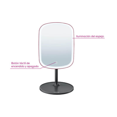 Espejo cosmético con iluminación BS47 limited edition cherry - Marca Beurer