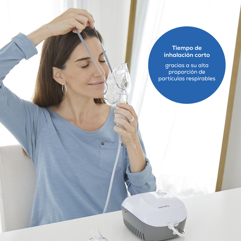 Nebulizador de compresor para niños o adultos con gran capacidad de nebulización modelo IH18 - Marca beurer®