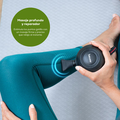 Pistola de masaje ergonómica con tecnología de sensor de presión MG101 - Marca Beurer