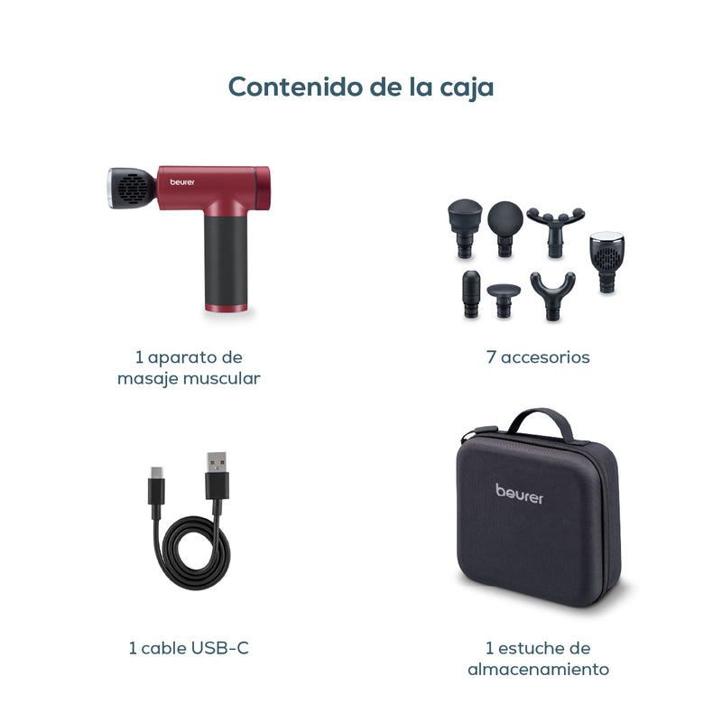 Pistola de masaje caliente y fría MG195BF2025 limited edition cherry - Marca Beurer
