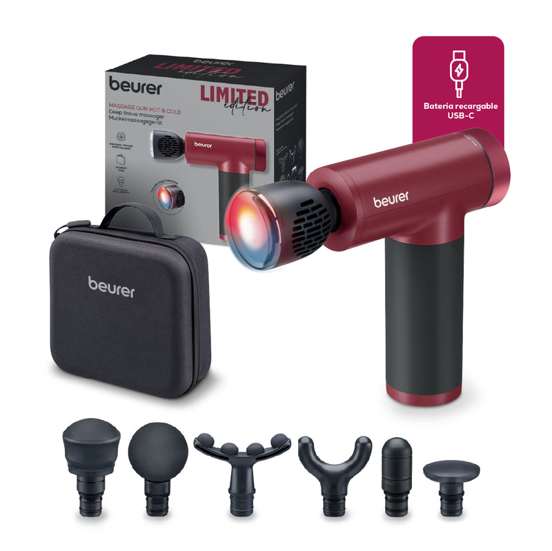 Pistola de masaje caliente y fría MG195BF2025 limited edition cherry - Marca Beurer